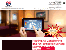 Tablet Screenshot of hzeiglerhvac.com